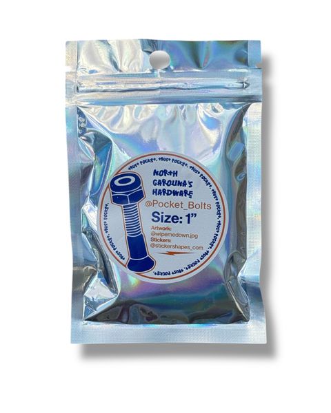 1" Pocket Bolts Skateboard Hardware