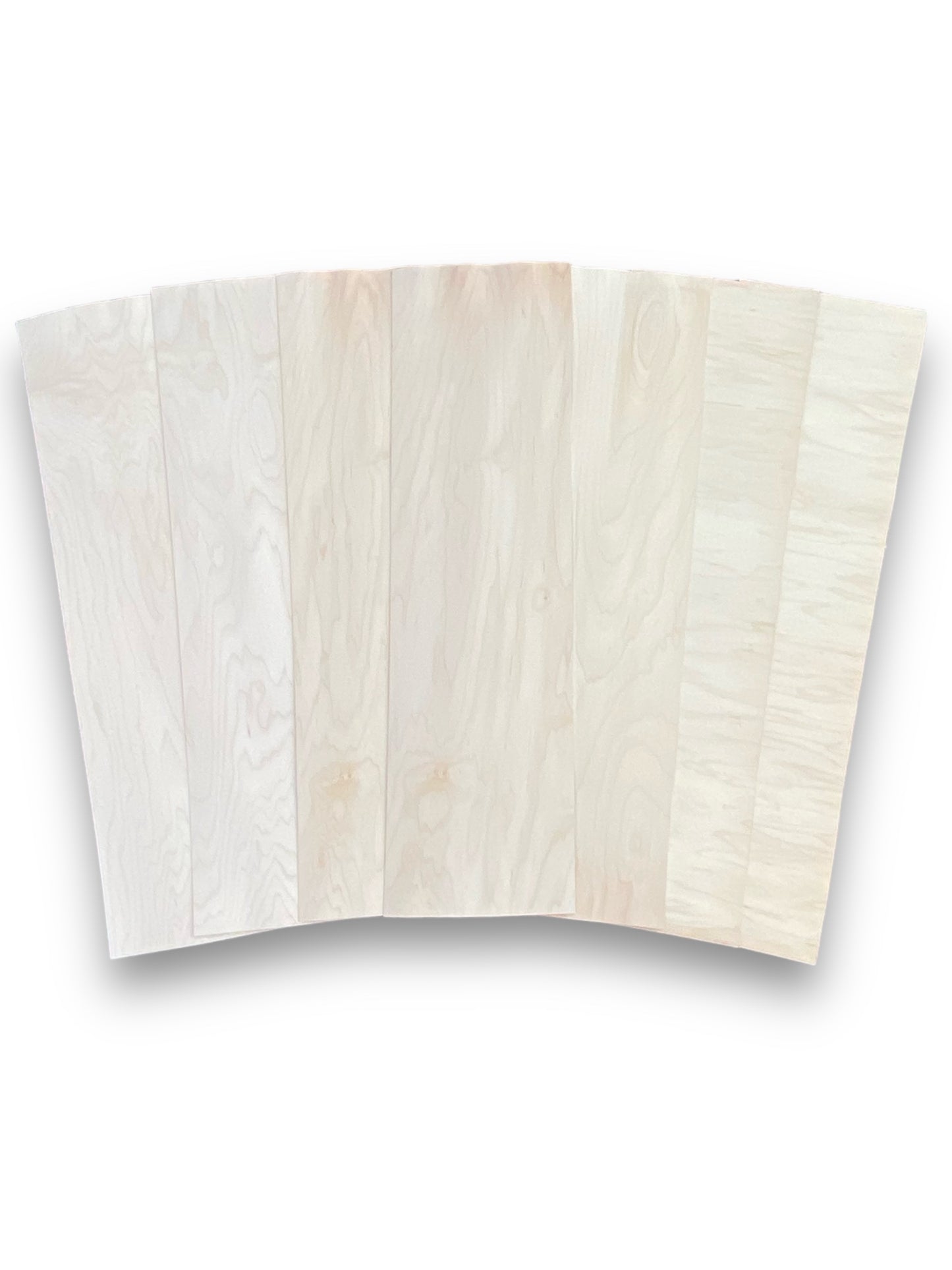 Standard 9.5"x35" Skateboard Veneer Packs - Great Lakes Maple