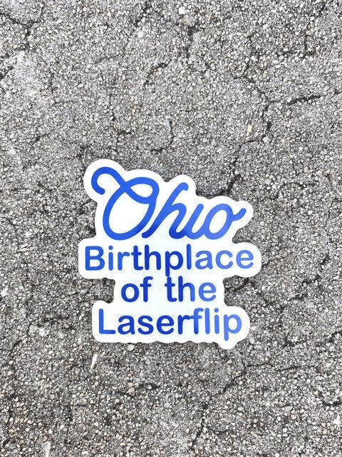 Ohio Birthplace of the Laserflip sticker